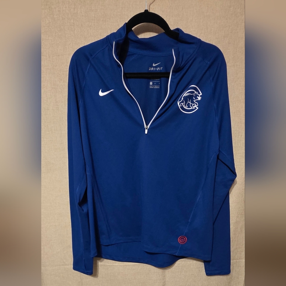 Nike Women's Royal Blue Zip-Up Sweater